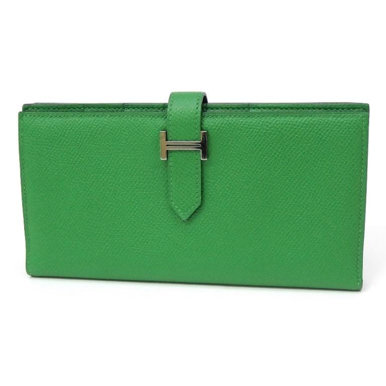 エルメス HERMES 長財布 ベアンスフレ □R刻印 バンブー エプソン 【中古】(67460) HERMES（エルメス） 長財布 ベアンスフレ □R刻印 バンブー エプソン