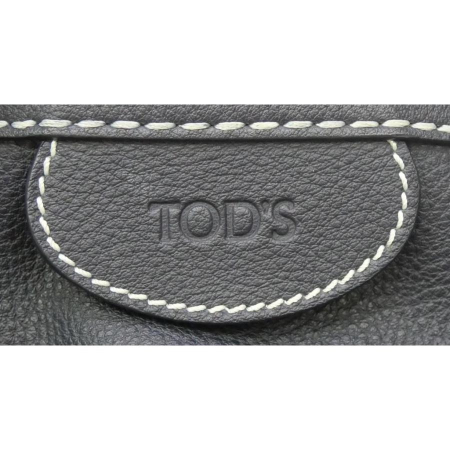 TOD'S（トッズ） TOD'S ハンドバッグ ネイビー レザー 【中古】(67471