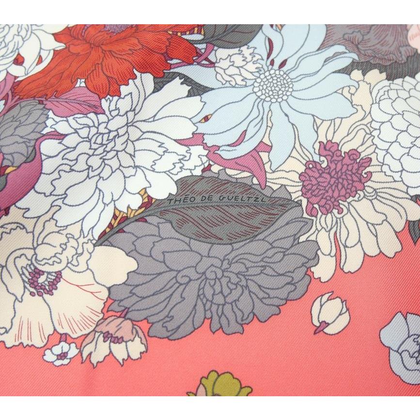 HERMES（エルメス） カレ90 ローブレジェール スカーフ 馬 ピンク