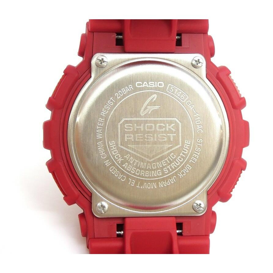 G-SHOCK カシオ Casio メンズウォッチ 腕時計 GA-110AC-4AJF 赤(67724