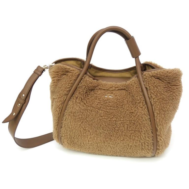 Max Mara（マックスマーラ） テディベア 2WAYバッグ キャメル 【中古