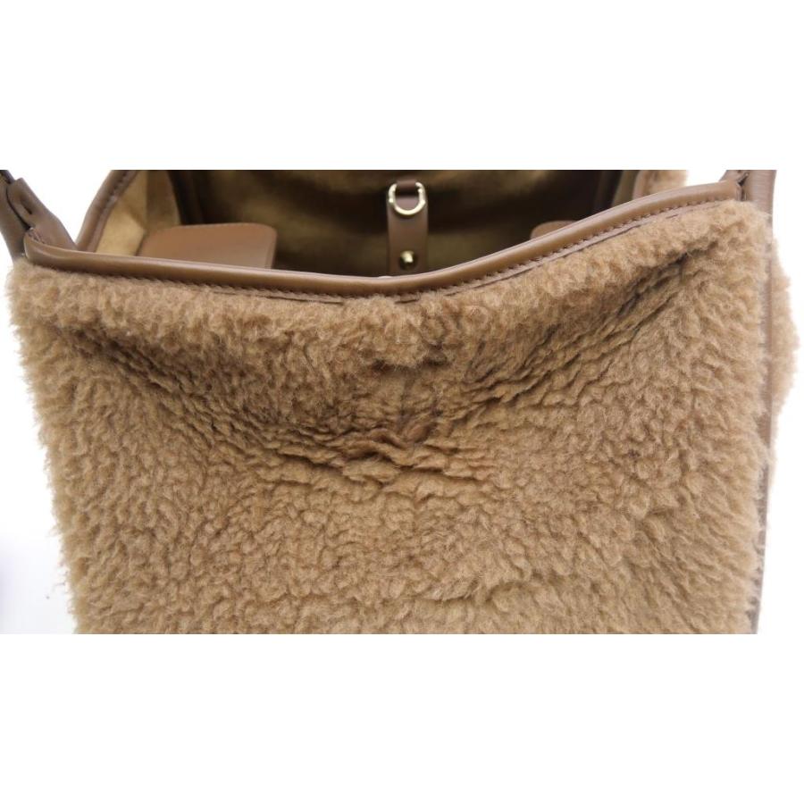 マックスマーラ 23AW テディベア クラッチバッグ パーティーバッグ キャメル Max Mara（マックスマーラ） テディベア 2WAYバッグ キャメル 【中古