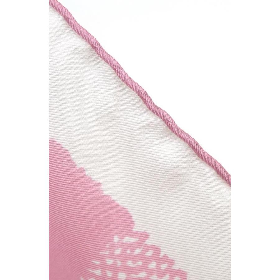 シャネル CHANEL スカーフ カメリア ピンク系 シルク100％(67853) CHANEL（シャネル） スカーフ カメリア ピンク系 シルク100％(67853