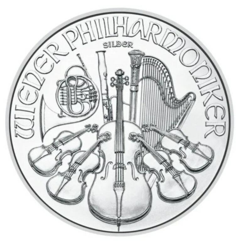 2024年】ウィーン銀貨 1オンス クリアケース入り 1oz オーストリア