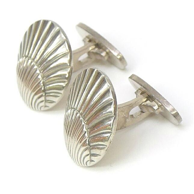Georg Jensen（ジョージ ジェンセン） カフスボタン シェル