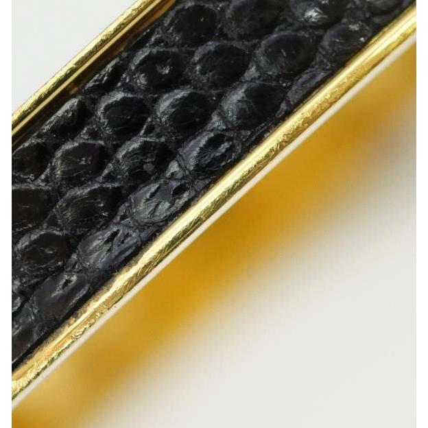 HERMES（エルメス） ケリーバングル カデナ リザード ゴールド×黒