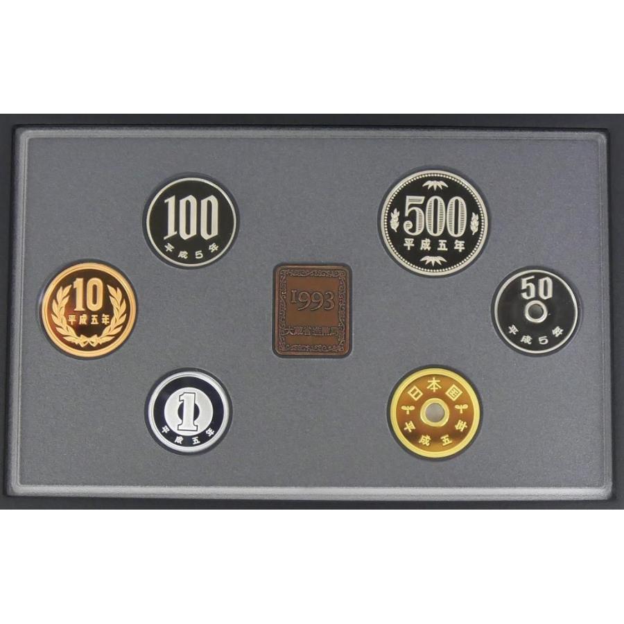1993年 平成5年 プルーフ貨幣セット 年銘板有 ミントセット(68088