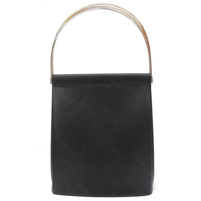 Cartier カルティエ トリニティ ハンドバッグ 黒 レザー 【中古 Cartier カルティエ トリニティ ハンドバッグ 黒 レザー 【中古