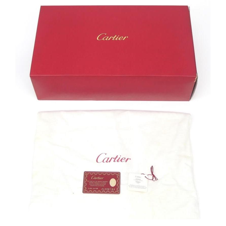 Cartier カルティエ トリニティ ハンドバッグ 黒 レザー 【中古 Cartier カルティエ トリニティ ハンドバッグ 黒 レザー 【中古