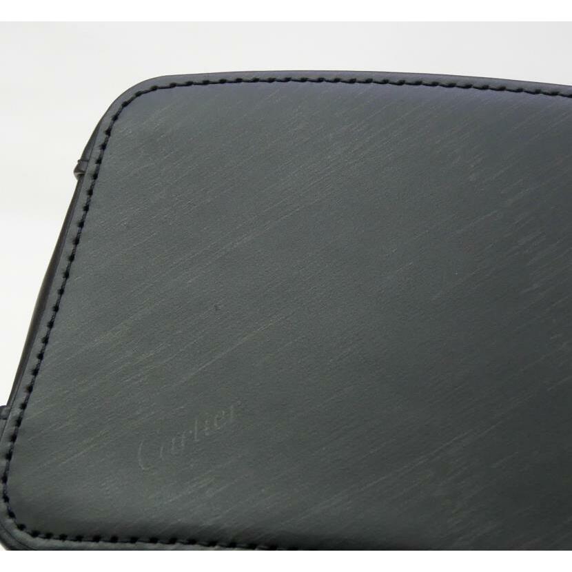 Cartier カルティエ トリニティ ハンドバッグ 黒 レザー 【中古 Cartier カルティエ トリニティ ハンドバッグ 黒 レザー 【中古