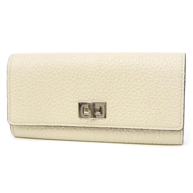 FENDI（フェンディ） 長財布 セレリア コンチネンタル ベージュ系 