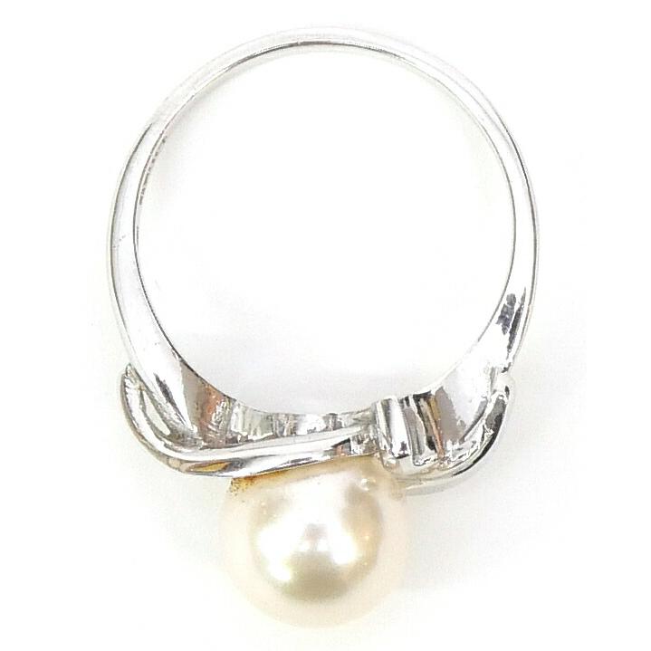 MIKIMOTO（ミキモト） 指輪 14金 一粒パール リング ＃11 真珠