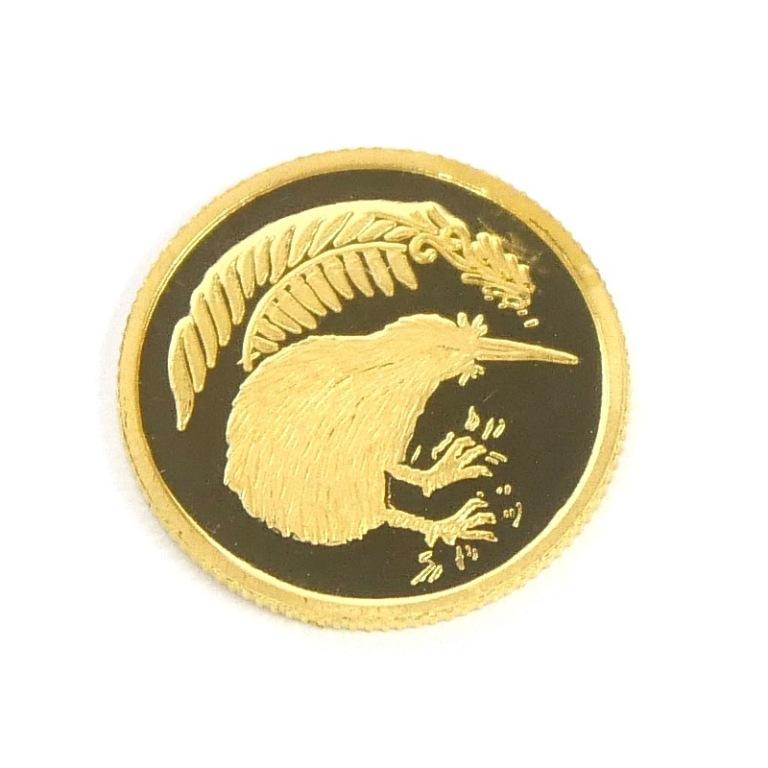 ニュージーランド 金貨 キーウィ 1/25オンス キウイ 【中古】(68474