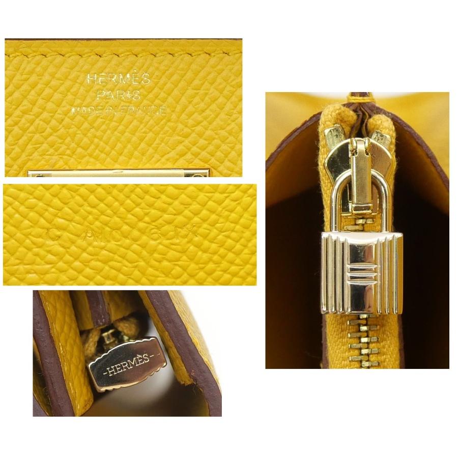 HERMES（エルメス） 長財布 ケリーウォレット C刻印 ジョーヌアンブル