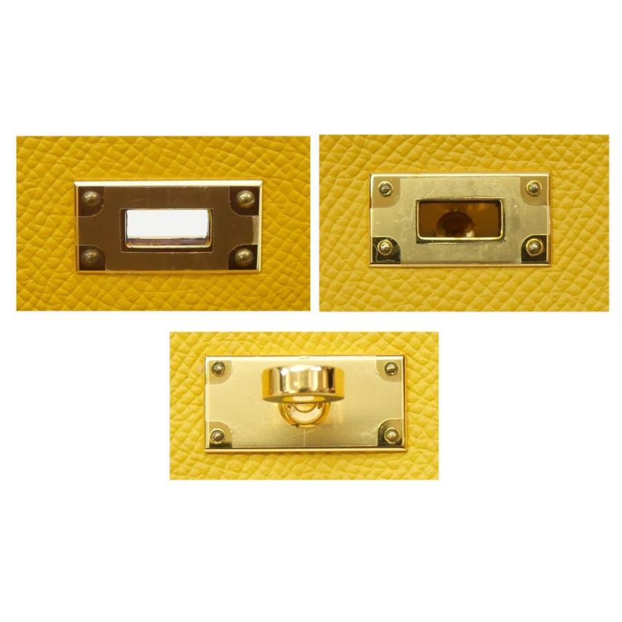 エルメス HERMES 長財布 ケリーウォレット C刻印 ジョーヌアンブル 【中古】(68501)の画像