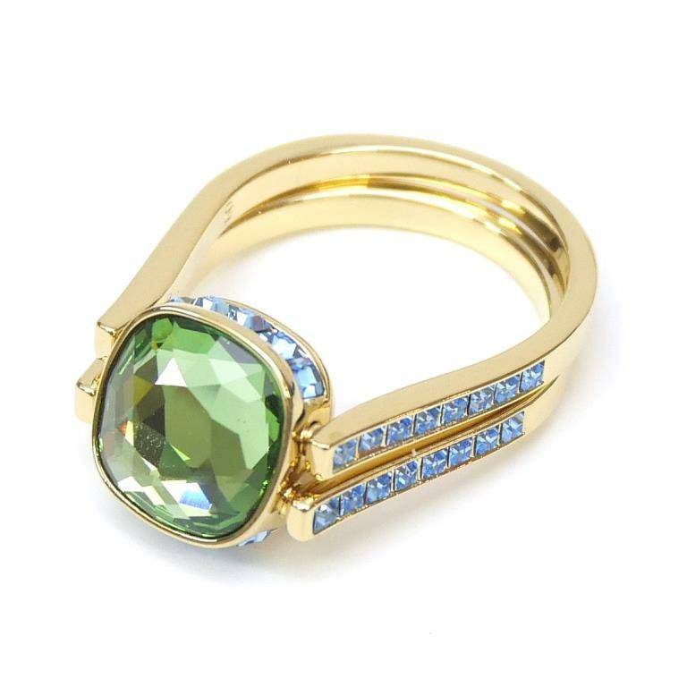 美品　スワロフスキー　指輪　リング　グリーン　バイカラー 58 SWAROVSKI（スワロフスキー） 指輪 Chroma リング グリーン/ピンク