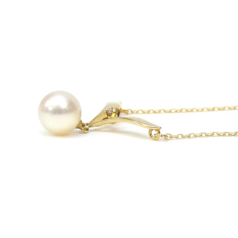 MIKIMOTO（ミキモト） ネックレス 18金 パール ダイヤモンド 真珠