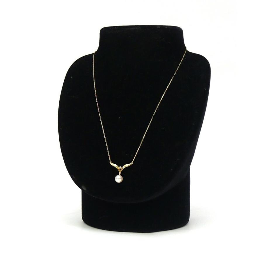MIKIMOTO（ミキモト） ネックレス 18金 パール ダイヤモンド 真珠
