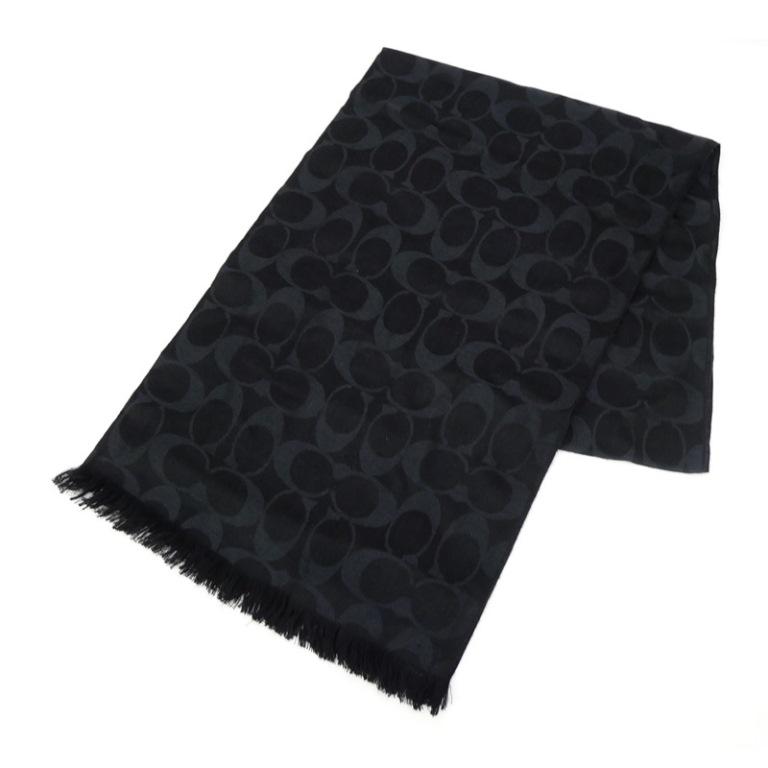 COACH（コーチ） ストール シグネチャー アウトレット F86011 黒