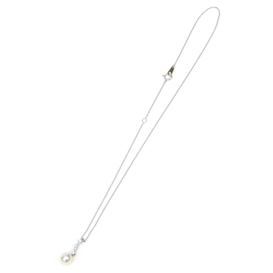 タサキ TASAKI ペンダントネックレス 18金　パール ダイヤモンド 0.05ct 真珠/ホワイトゴールド/K18WG【中古】(68591)_3