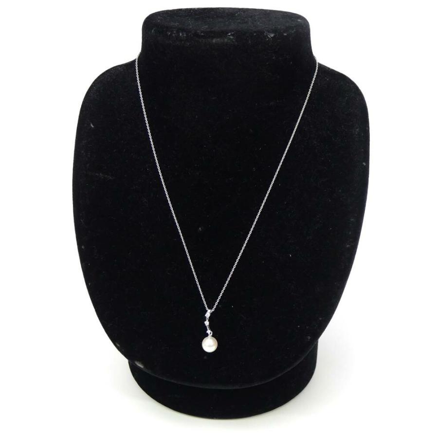 タサキ TASAKI ペンダントネックレス 18金　パール ダイヤモンド 0.05ct 真珠/ホワイトゴールド/K18WG【中古】(68591)_7