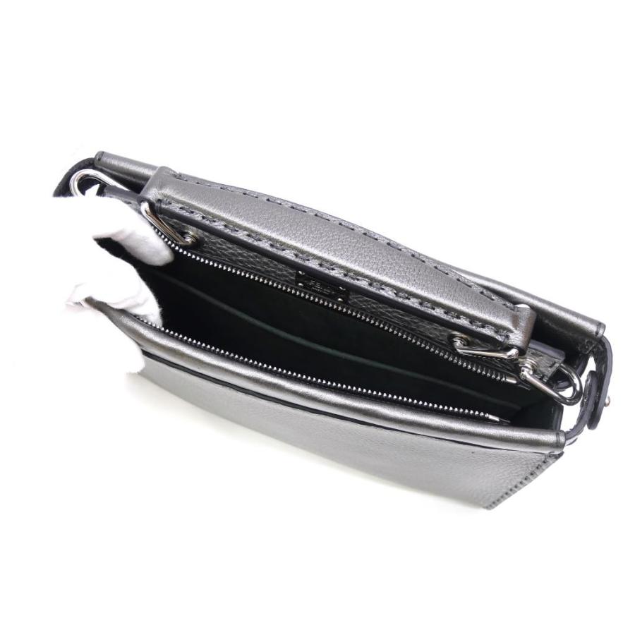 FENDI（フェンディ） ピーカブーフィットミニ 2WAY グレー レザー