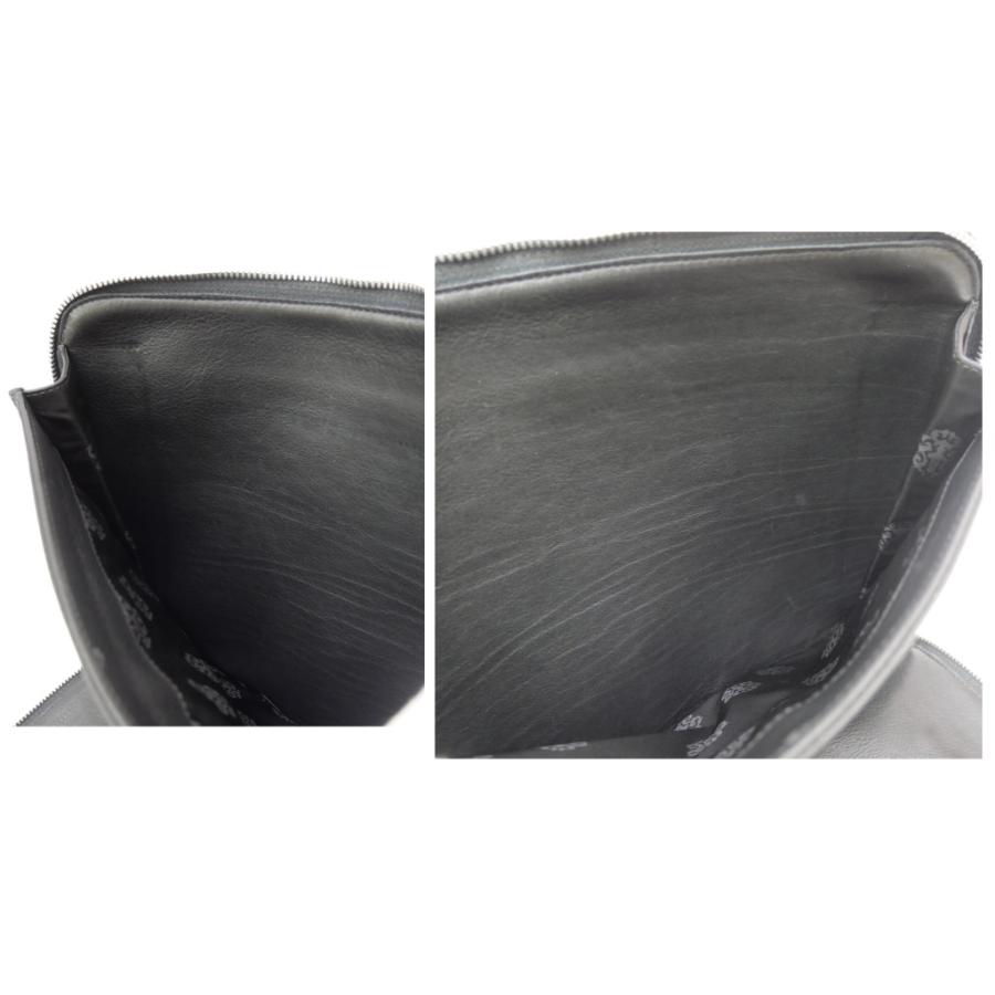 クロムハーツ CHROME HEARTS クラッチバッグ クロスパッチ 黒 レザー 【中古】(68720)_14