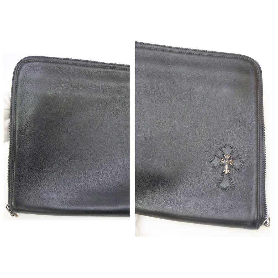CHROME HEARTS（クロムハーツ） クラッチバッグ クロスパッチ 黒