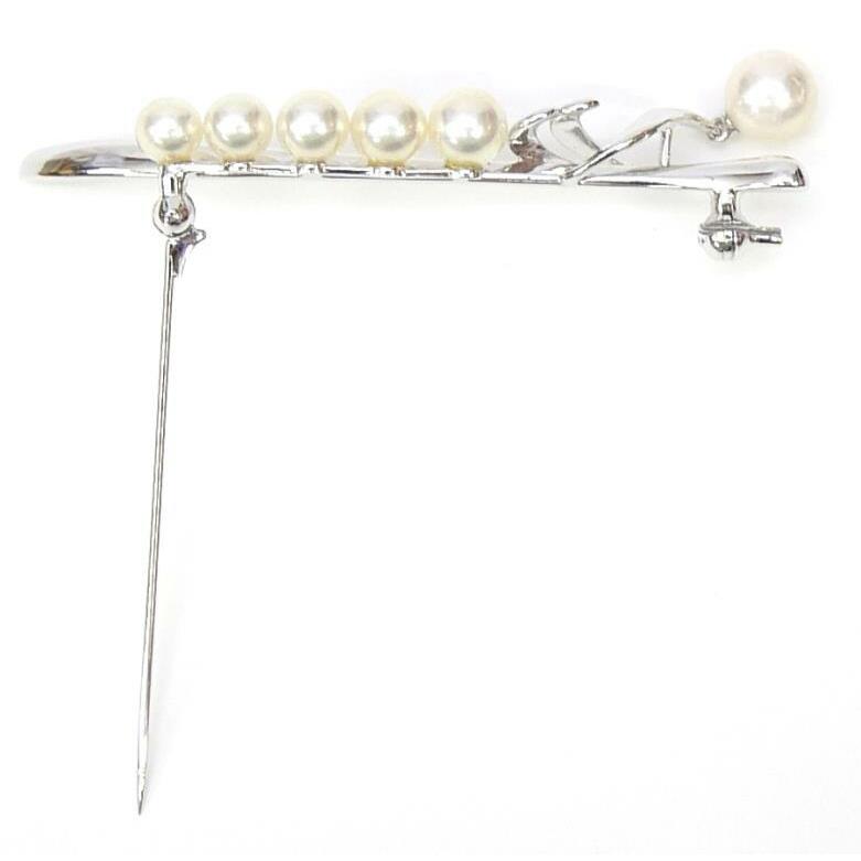 MIKIMOTO（ミキモト） パール ブローチ 真珠/シルバー 【中古】(68722