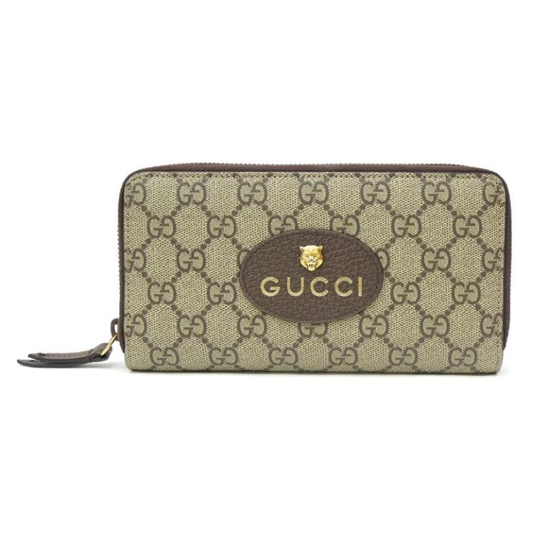 GUCCI（グッチ） 長財布 ラウンドファスナー GGスプリーム タイガー
