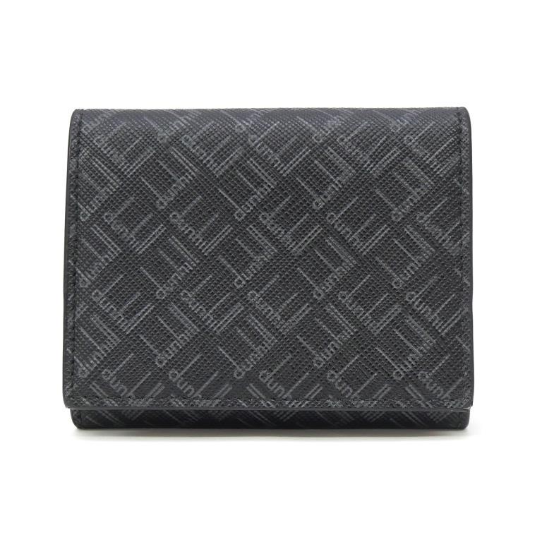 ダンヒル dunhill ケース 小銭入れ ロゴ 黒×グレー 【中古】(69025) dunhill（ダンヒル） コインケース 小銭入れ ロゴ 黒×グレー 【中古