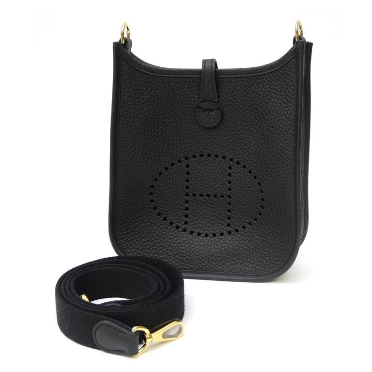 HERMES（エルメス） ショルダーバッグ エブリンTPM K刻印 G金具 黒