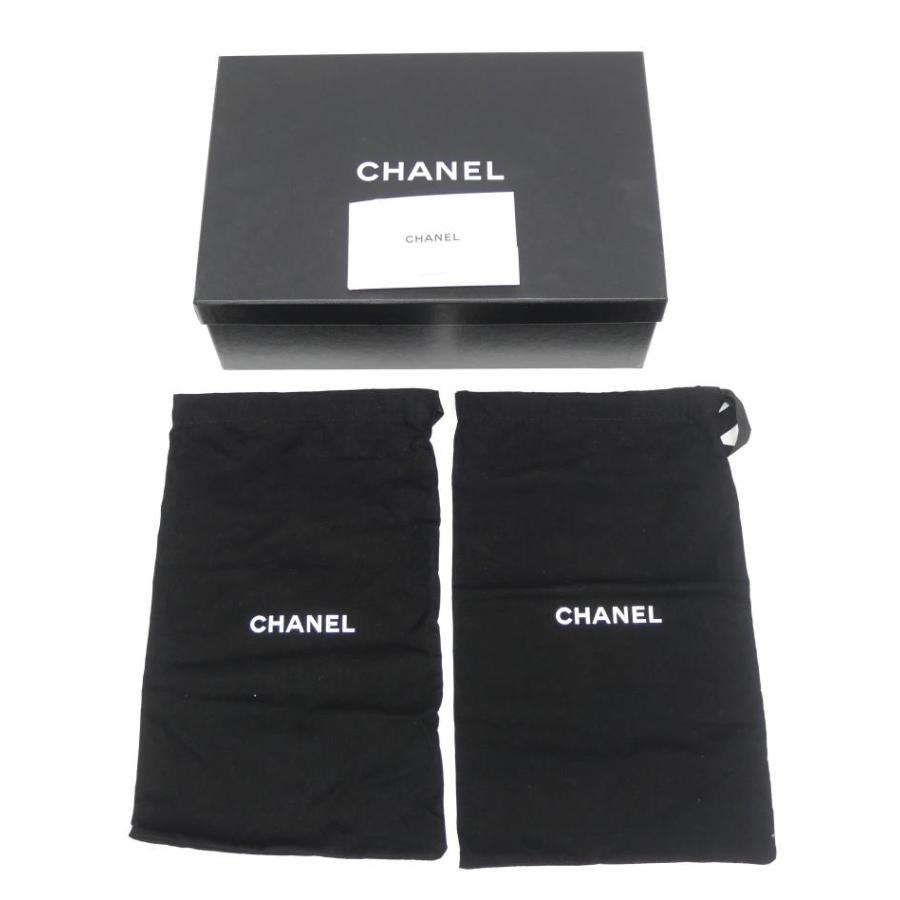 CHANEL（シャネル） ニット フラットサンダル ココマーク 黒 39C