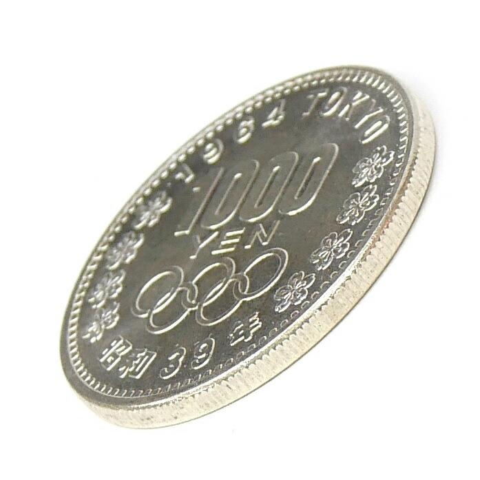 昭和39年 東京オリンピック 1000円銀貨 TOKYO 並品 記念貨幣 記念硬貨