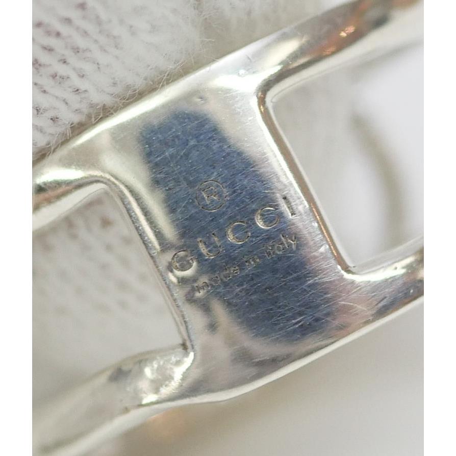 GUCCI（グッチ） 指輪 インターロッキングG リング ダブルG /シルバー
