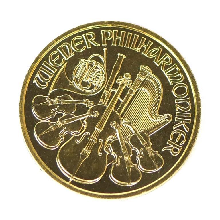 ウィーン金貨ハーモニー 1/10オンス 2010年 1/10oz 純金 K24 ゴールド