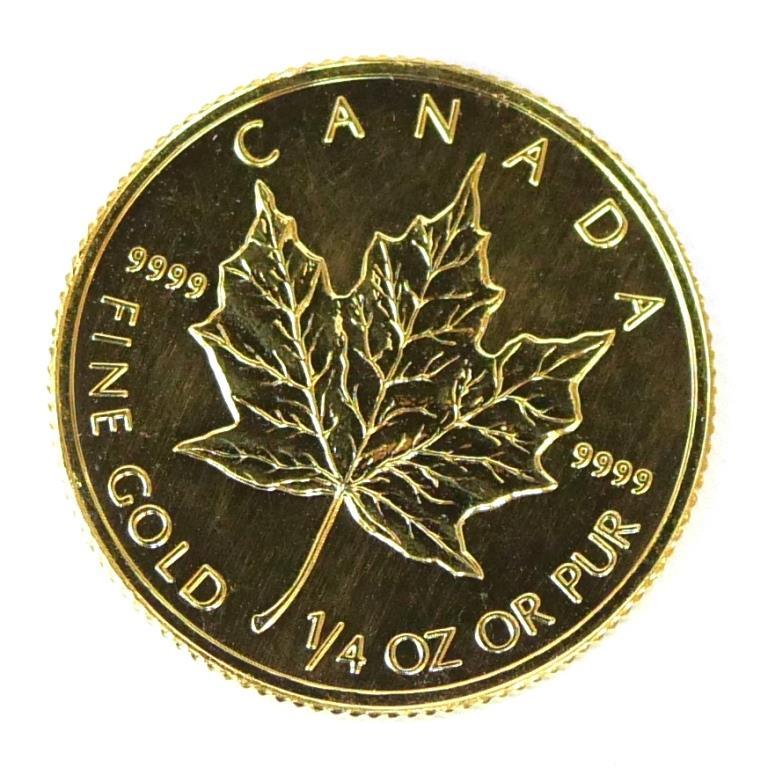 メイプルリーフ金貨 1/4oz メープルリーフ金貨 1/4オンス 1996年