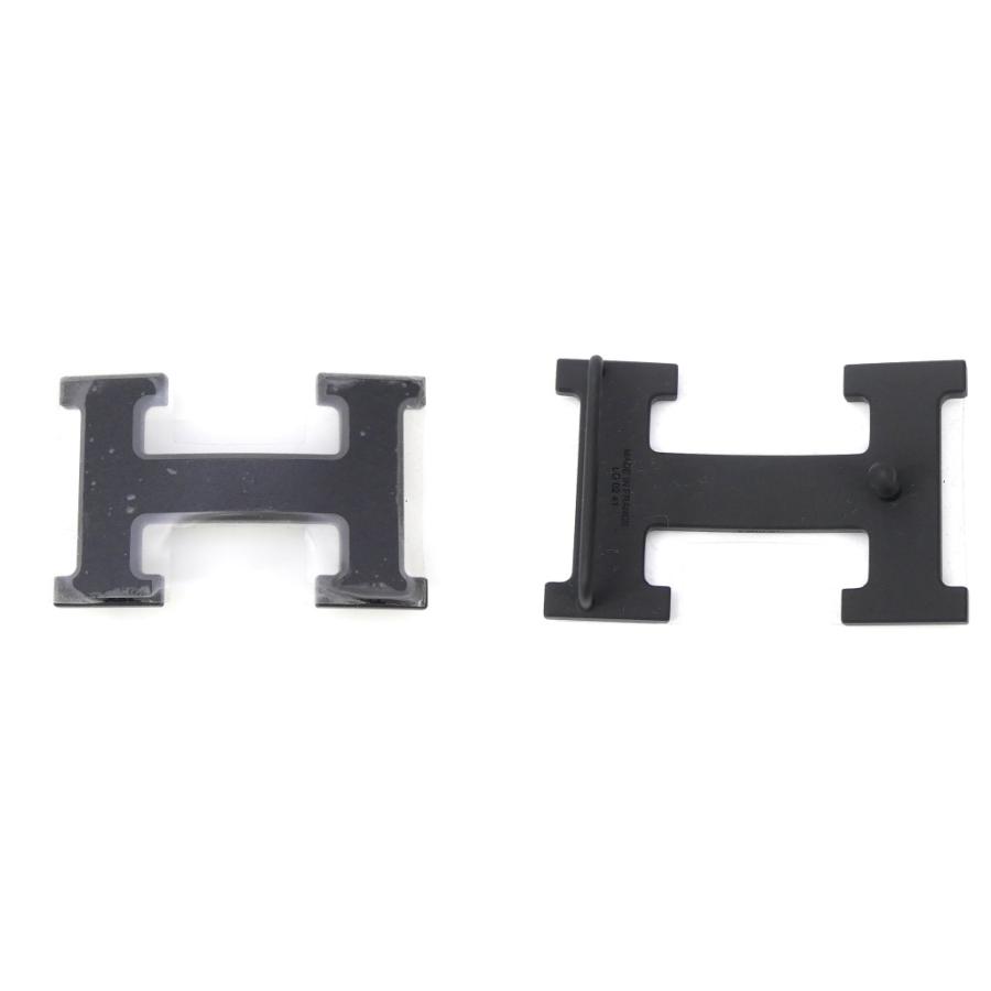 エルメス HERMES ベルト＆バックルセット ニットベルト スプリント ベルトバックルH カーキ×ブラック(69461)の画像