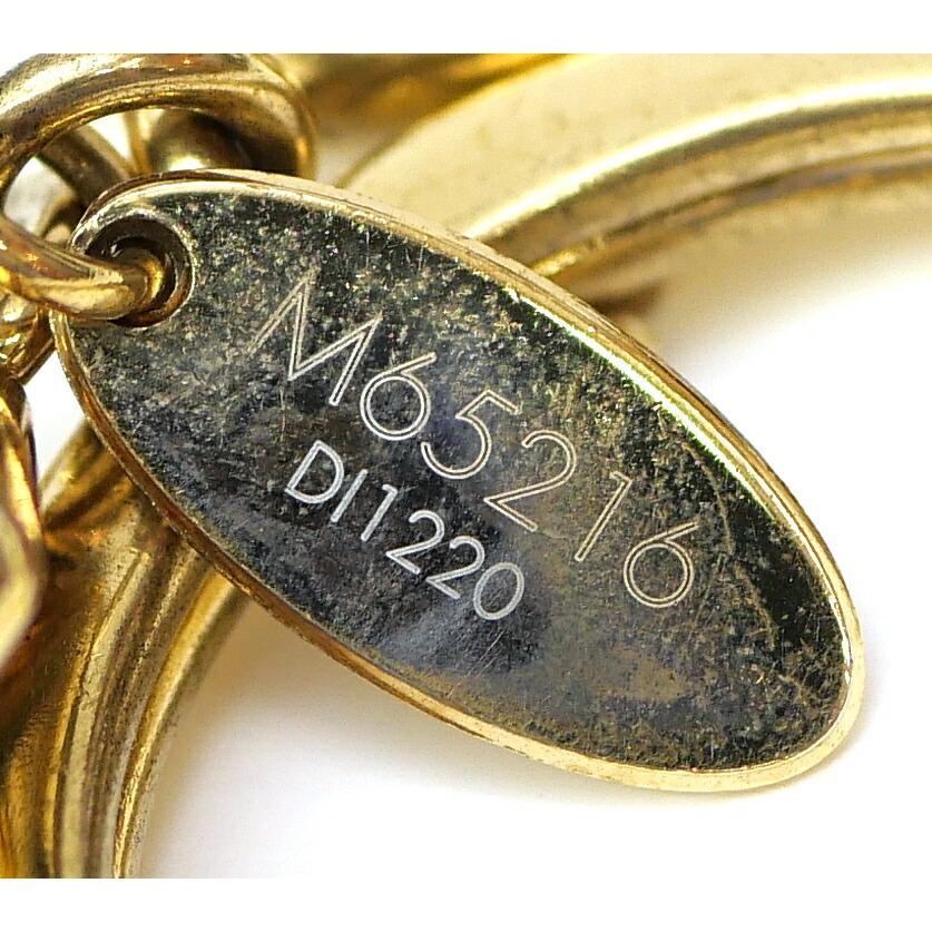 ルイ・ヴィトン LOUISVUITTON キーホルダー･LV ファセット M65216 ゴールド 【中古】(69527) LOUIS VUITTON（ルイ・ヴィトン） キーホルダー・LV ファセット M65216