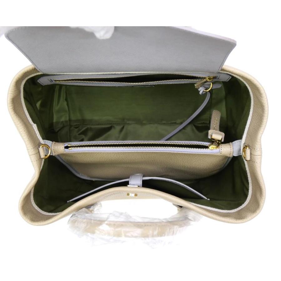 ADMJ A.D.M.J. かぶせ付きハンドトートバッグ ベージュ レザー(69545