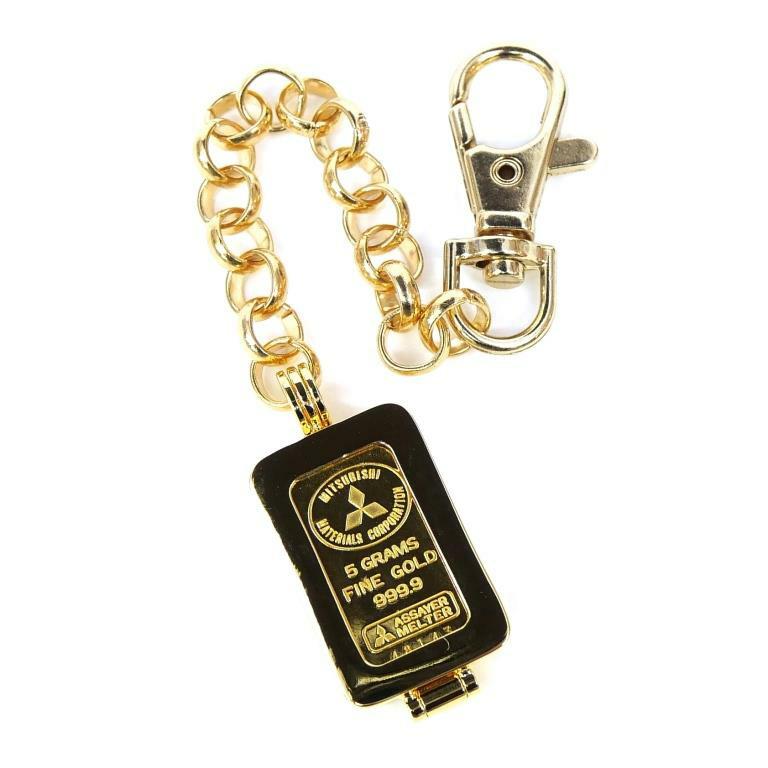 三菱マテリアル 【中古】純金インゴット 5g キーホルダー ゴールドバー ingot 24金 金メッキ枠 【中古】(69554) : 堀田商事 ...