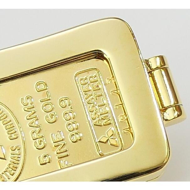 三菱マテリアル 【中古】純金インゴット 5g キーホルダー ゴールドバー ingot 24金 金メッキ枠 【中古】(69554) : 堀田商事 ...