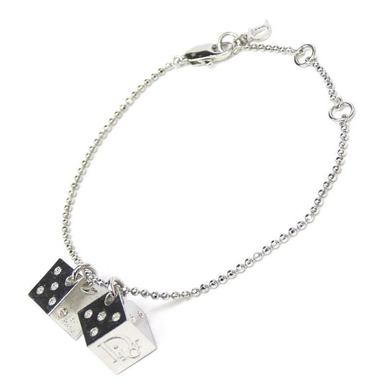 【Dior】ブレスレットネックレスセット　サイコロ　シルバー Christian Dior（クリスチャン・ディオール） C・ディオール