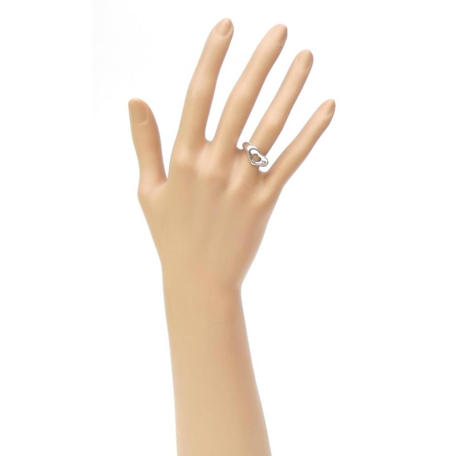 TIFFANY&Co.極美品 オープンハート リング Ag925 #8.5 TIFFANY&Co.（ティファニー） 指輪 オープンハート リング ＃8.5