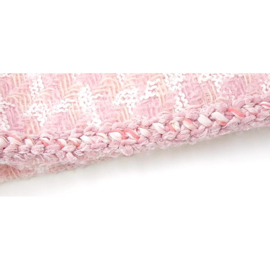 CHANEL（シャネル） ツイードタイトスカート ピンク 【中古】(69640
