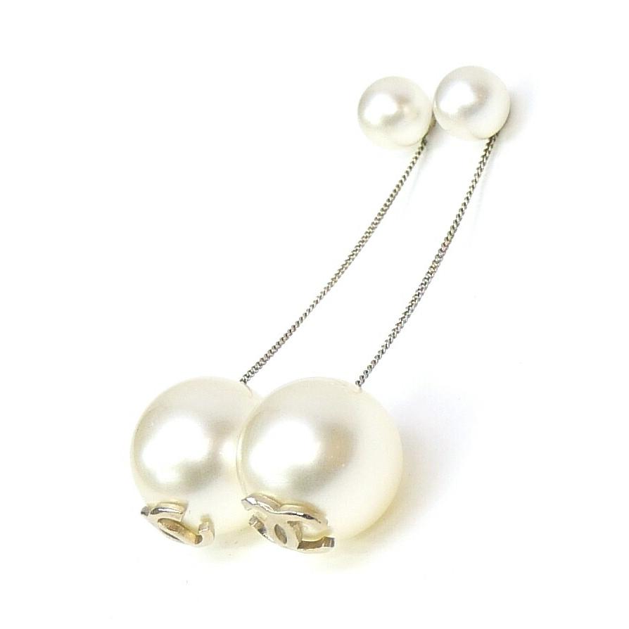 CHANEL（シャネル） ピアス フェイクパール ココマーク【中古】(69650