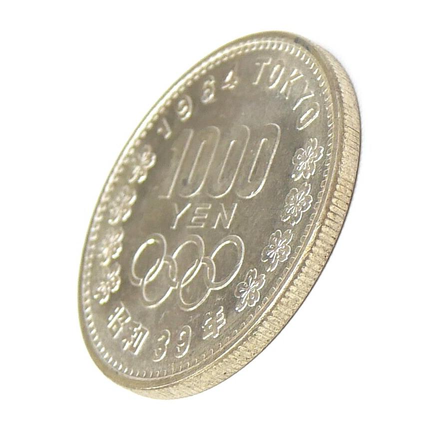 昭和39年 東京オリンピック 1000円銀貨 TOKYO 並品 記念貨幣 記念硬貨