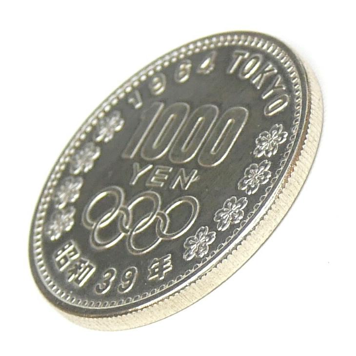 昭和39年 東京オリンピック 1000円銀貨 TOKYO 並品 記念貨幣 記念硬貨