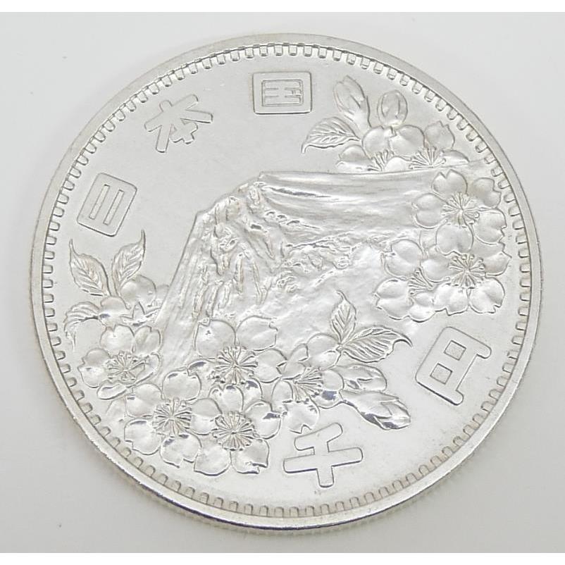 昭和39年 東京オリンピック 1000円銀貨 TOKYO 並品 記念貨幣 記念硬貨