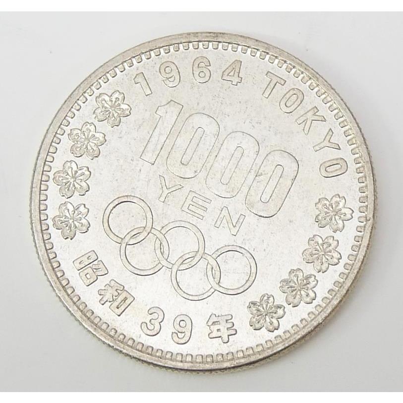 昭和39年 東京オリンピック 1000円銀貨 プラスチックケース入り TOKYO